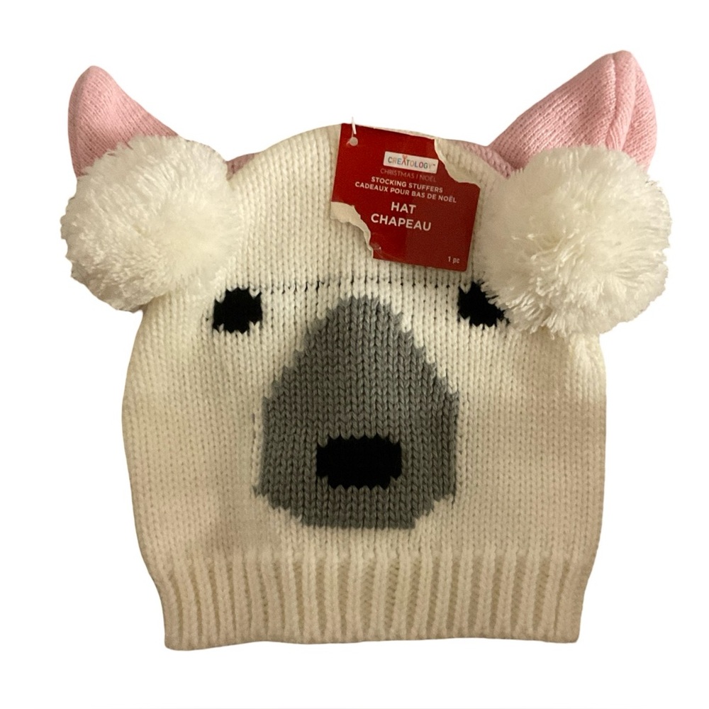 CREATOLOGY Animal Ear Beanie.Size 12-24 months. Set of 2 I-0327